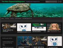Tablet Screenshot of expectnothing.com